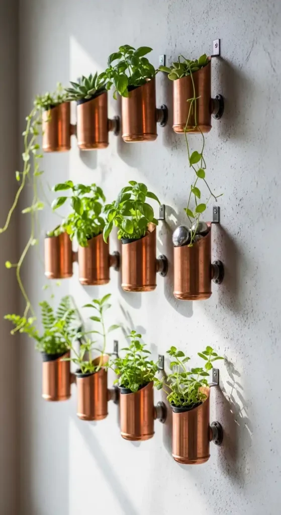 copper-pipe-hanging-planters