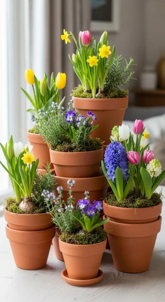 stacked-terracotta-pot-floral-planters