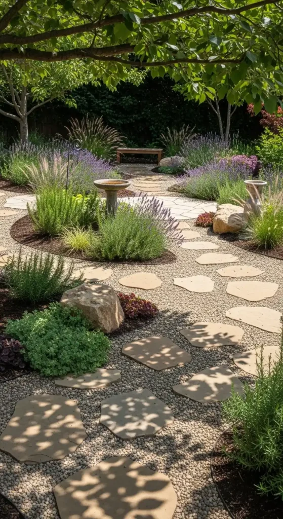 use-gravel-or-stone-pathways