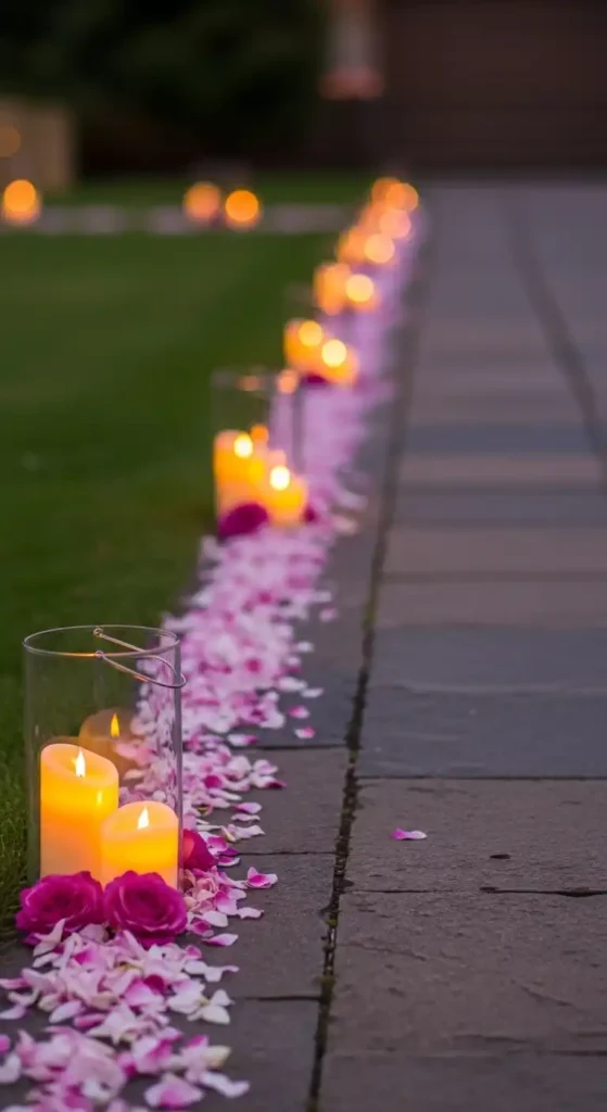 candle-and-flower-lantern-walkway