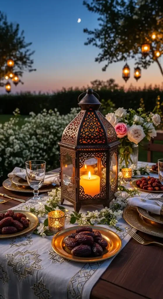 candle-lanterns-on-garden-tables