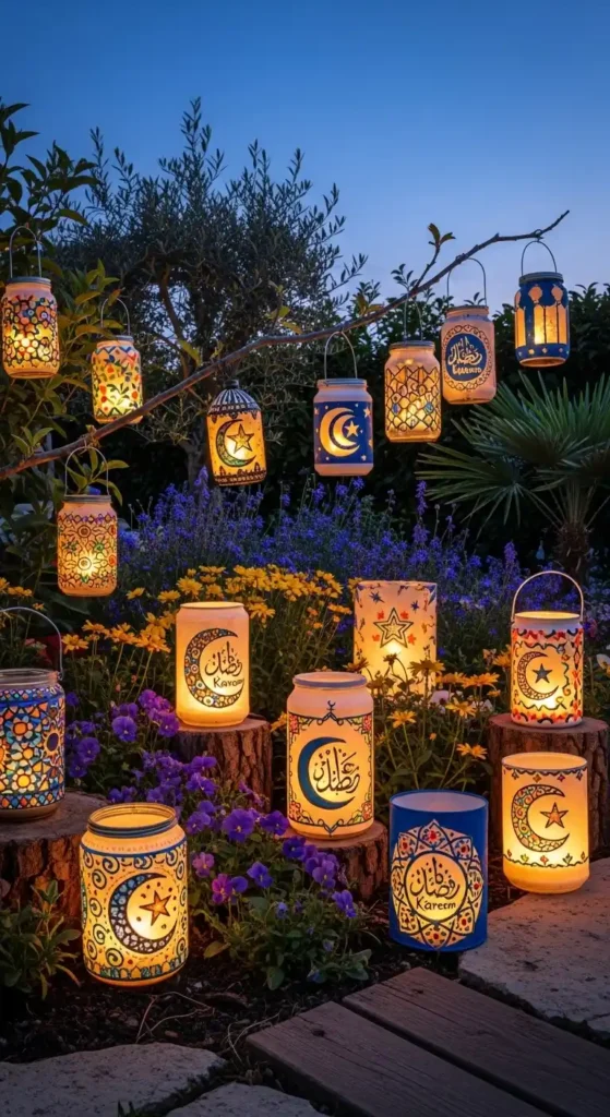 diy-painted-lanterns