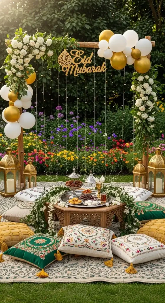 eid-themed-photo-corner-in-garden