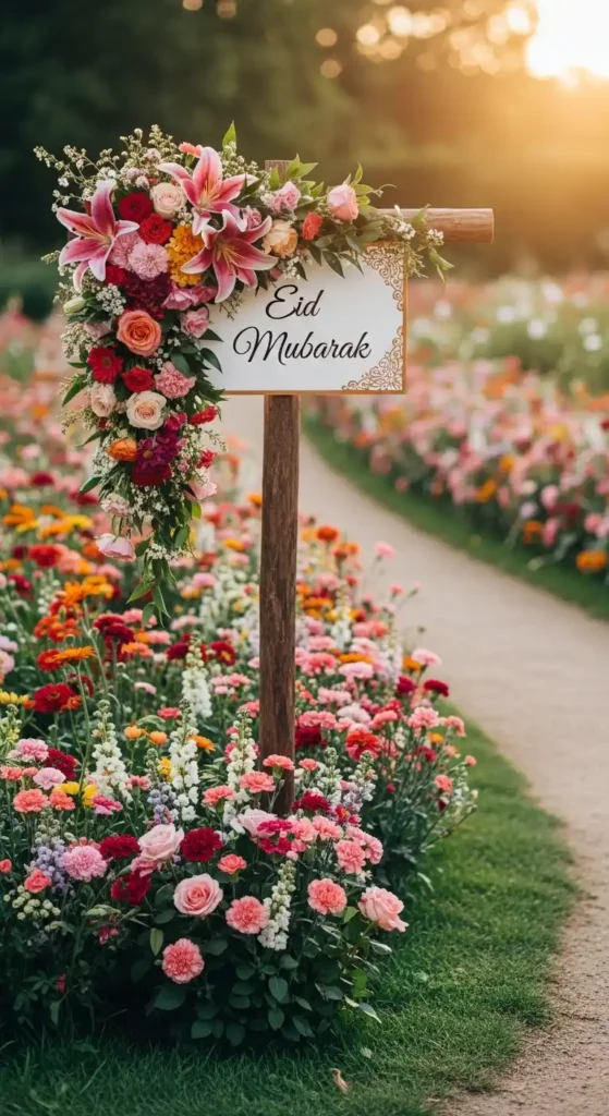 flower-pathway-markers