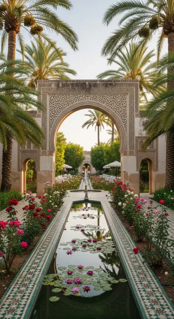 graceful-entree-beneath-palms