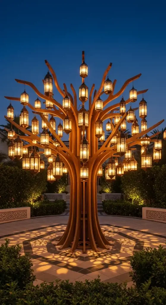 lantern-trees-with-wooden-frames
