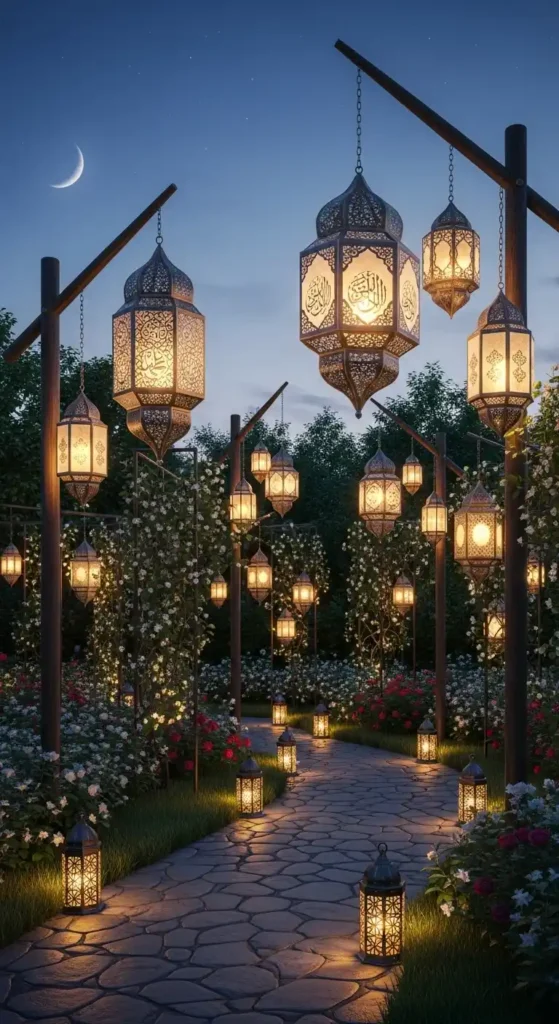 lanterns-on-garden-poles