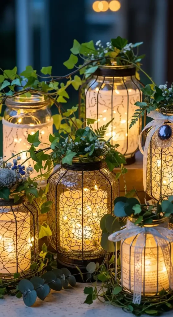 lanterns-wrapped-in-greenery-and-fairy-lights