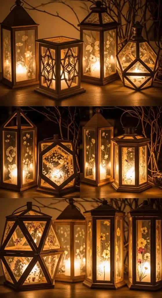 wooden-frame-lanterns-with-glass-panels