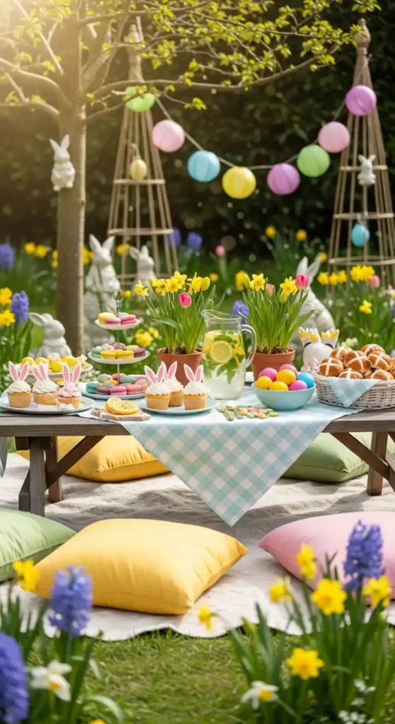 easter-themed-picnic-setup