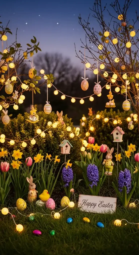 fairy-lights-with-easter-decor