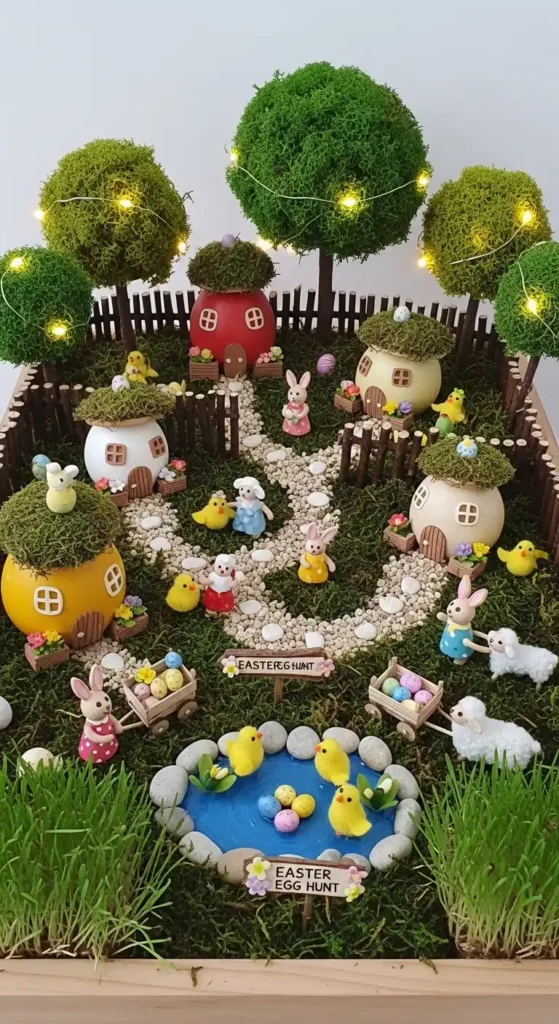 mini-easter-garden-village