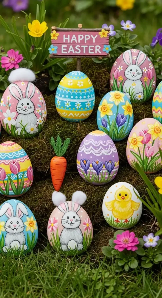 painted-rock-easter-art