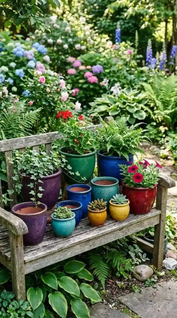 Jewel-Toned-Pot-Collection-Display
