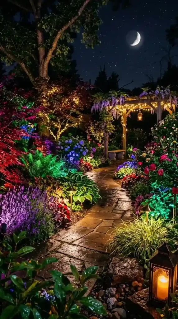 Moonlit-Jewel-Garden-Lighting-Setup