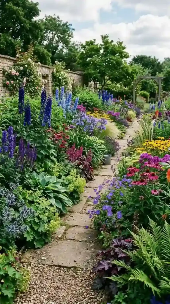 Peacock-Inspired-Mixed-Borders
