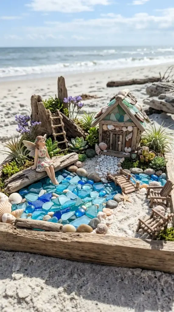 blue-glass-ocean-fairy-garden