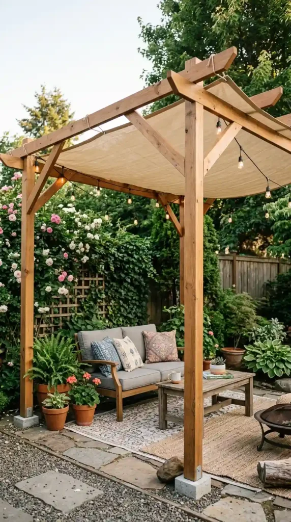 budget-friendly-fabric-pergola