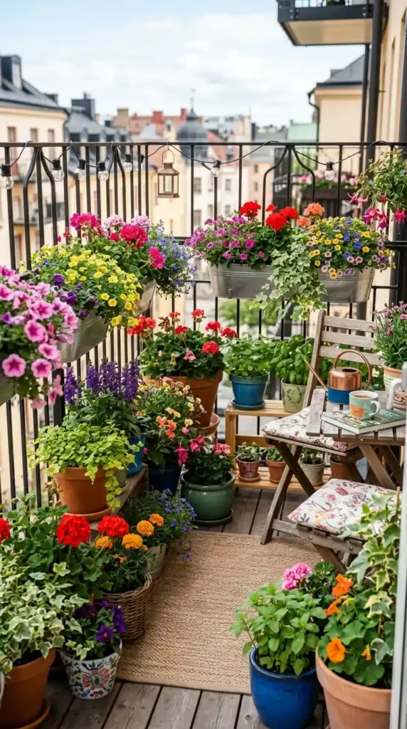 colorful-flower-container-garden