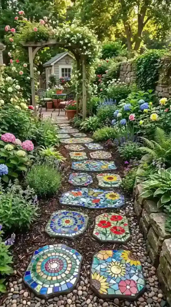 colorful-mosaic-stepping-stones