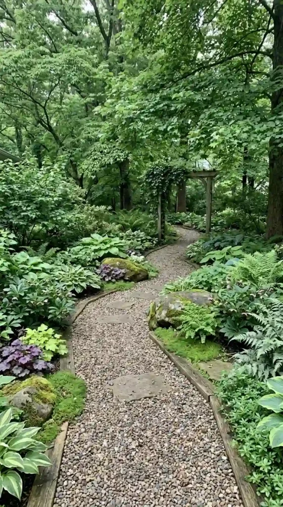 gravel-pathways-for-shade-garden