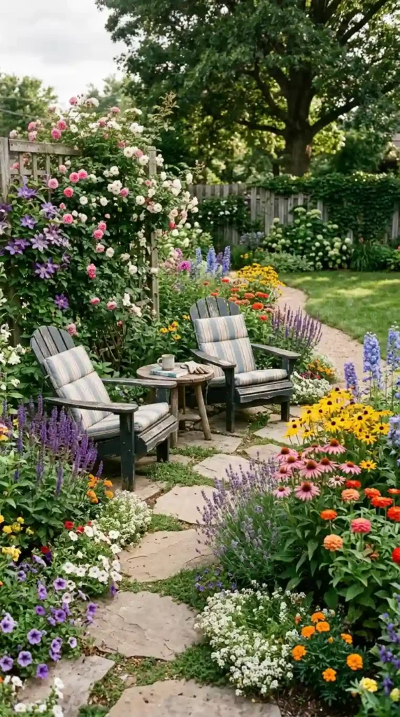 grow-flowers-around-a-seating-area