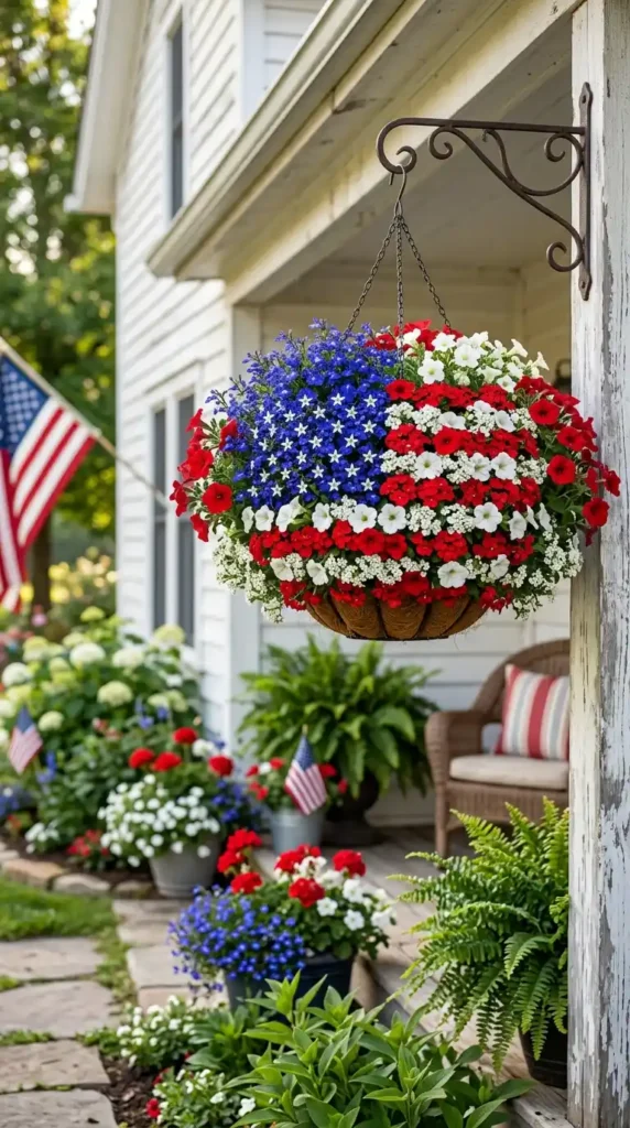 hanging-basket-flag-arrangement