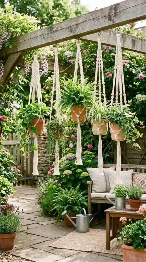 hanging-macrame-planters