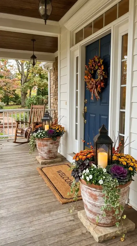 lantern-and-flower-combo-pots