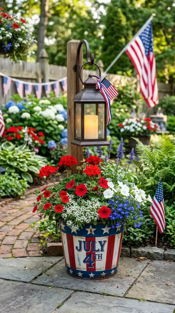 lantern-and-planter-combination