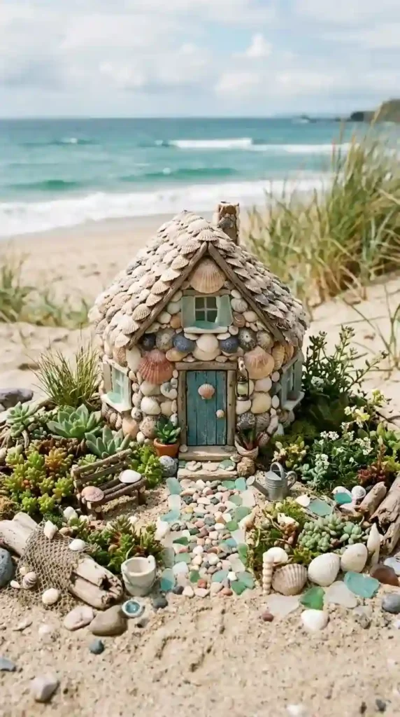 mini-seashell-cottage-fairy-garden