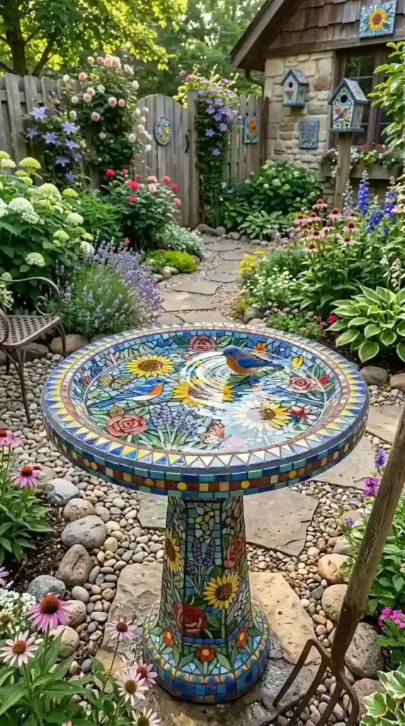 mosaic-bird-bath-decoration
