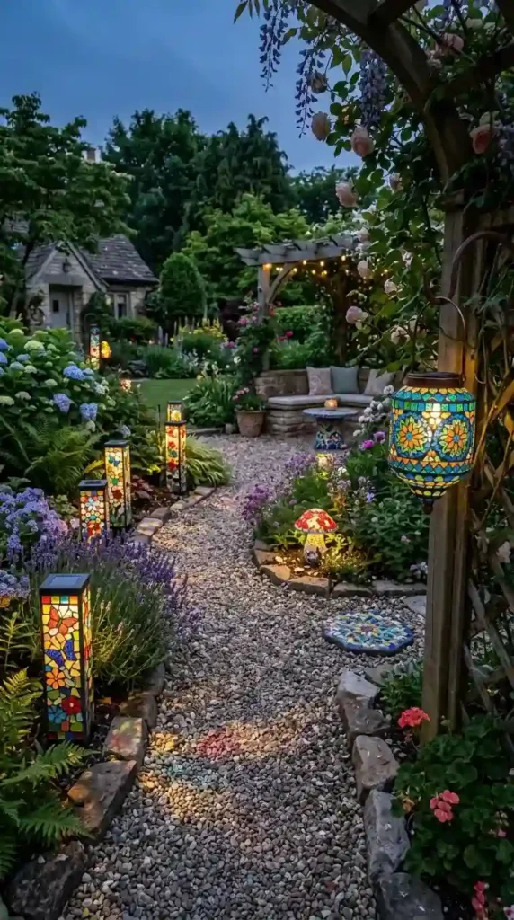 mosaic-garden-lighting