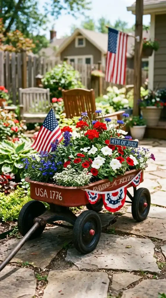 red-wagon-garden-planter