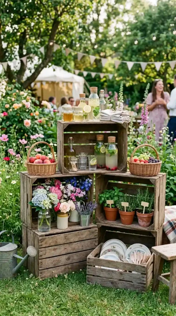 rustic-wooden-crate-displays