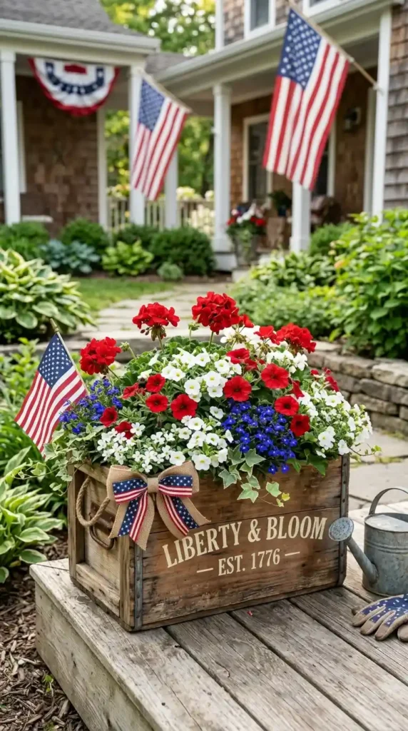 rustic-wooden-crate-planter