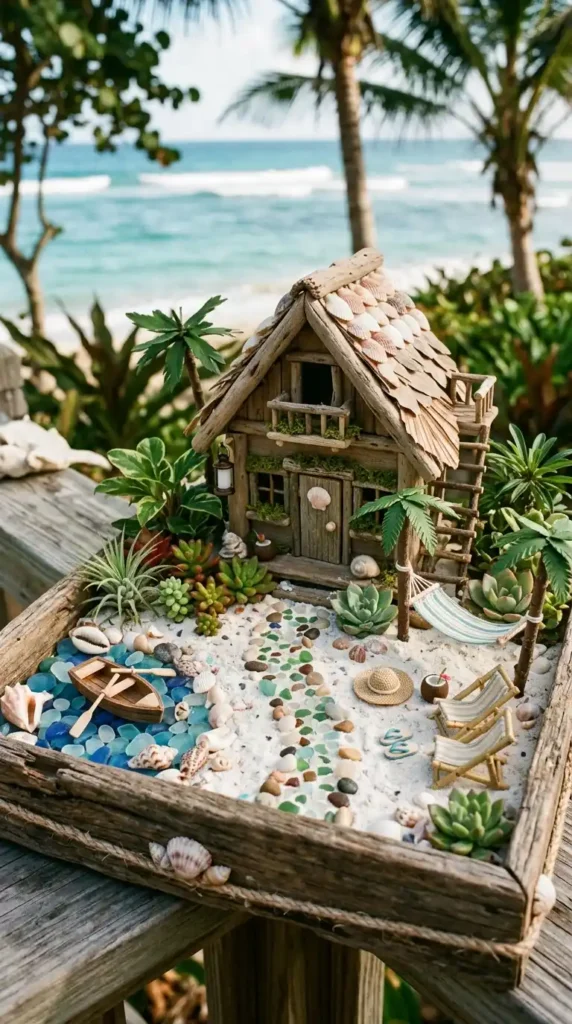 tropical-beach-fairy-garden