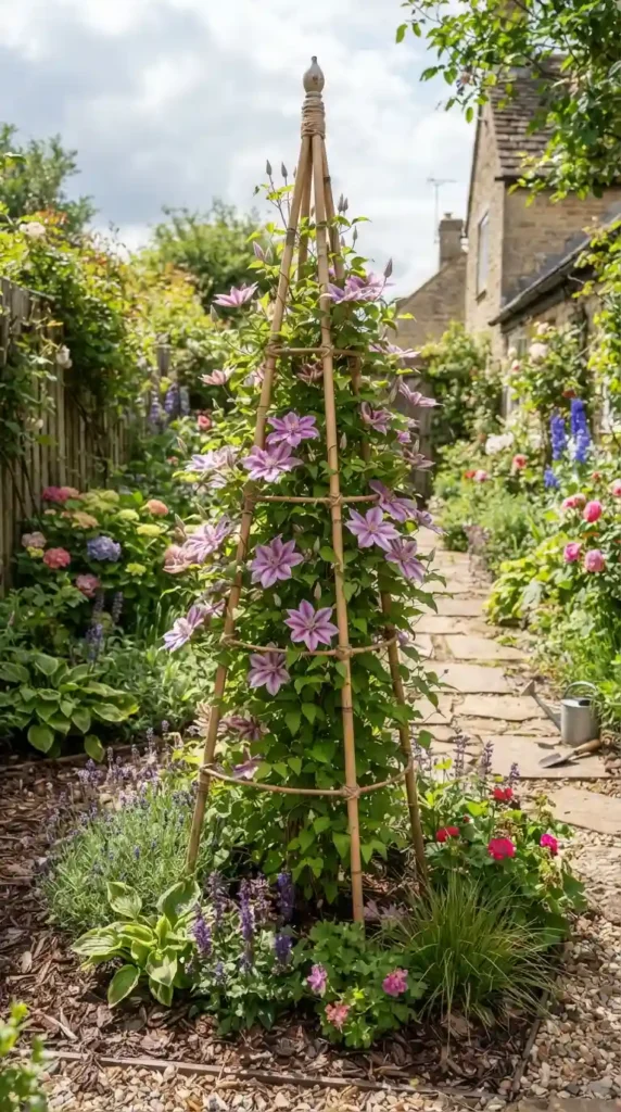 bamboo-obelisk-trellis-for-tall-plants