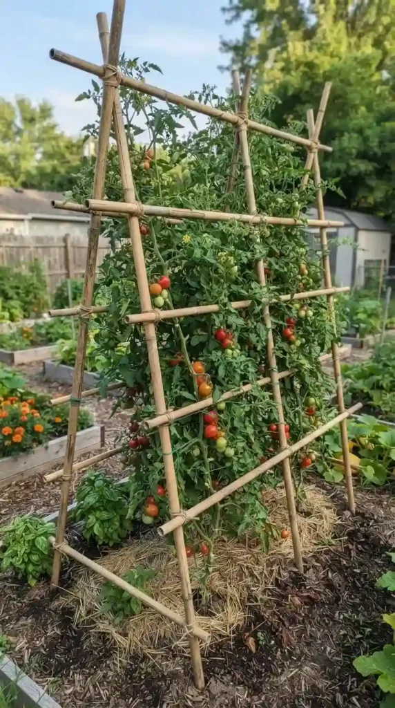 bamboo-pole-tomato-trellis