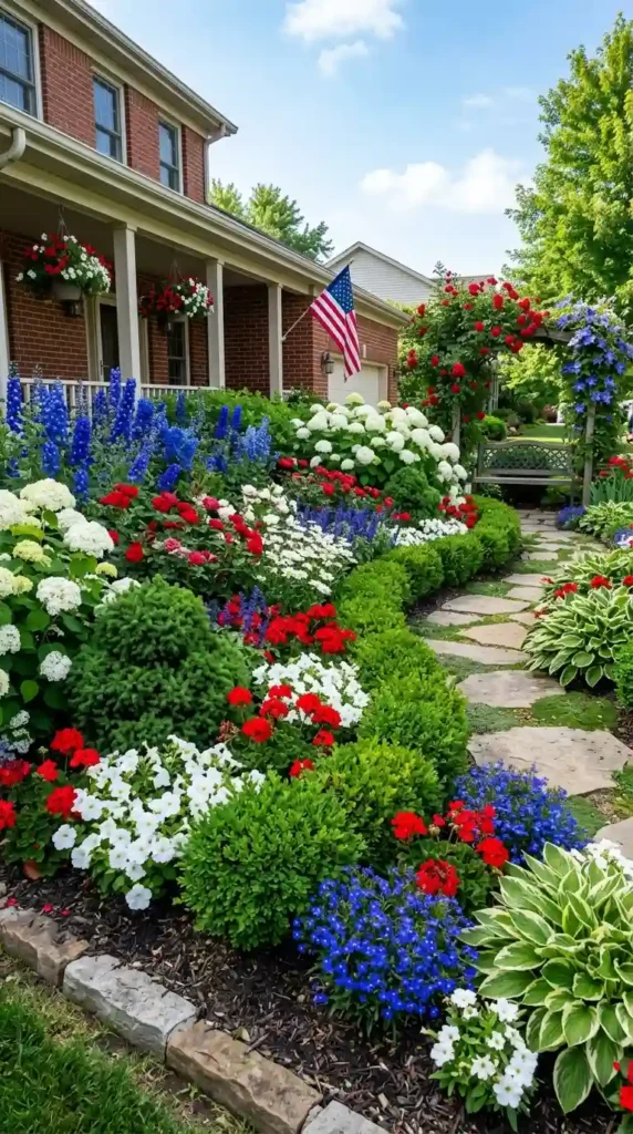 combine-flowers-with-decorative-shrubs