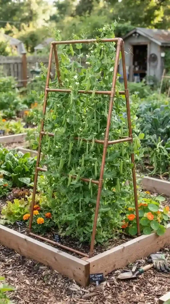 copper-pipe-trellis