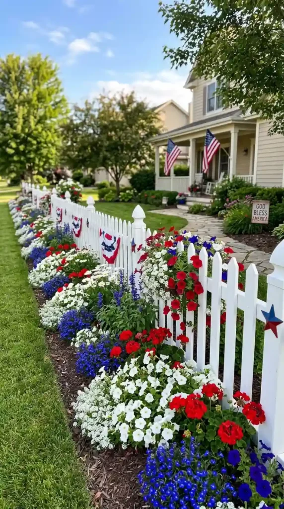 decorate-fence-lines-with-blooming-flowers