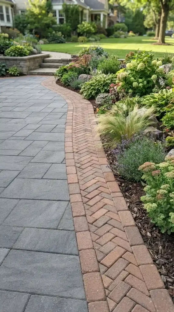 herringbone-paver-border