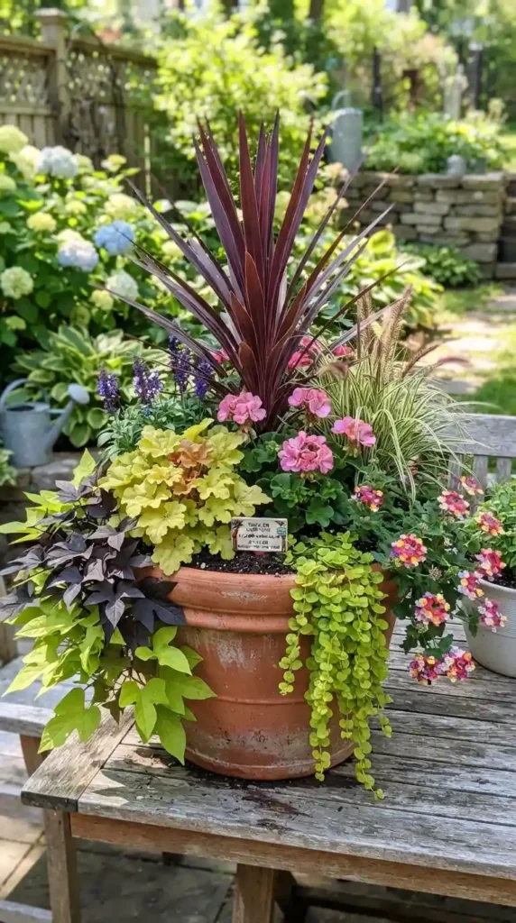 mixed-container-with-thriller-filler-and-spiller