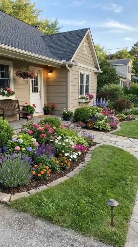 plant-a-flower-border-along-the-house