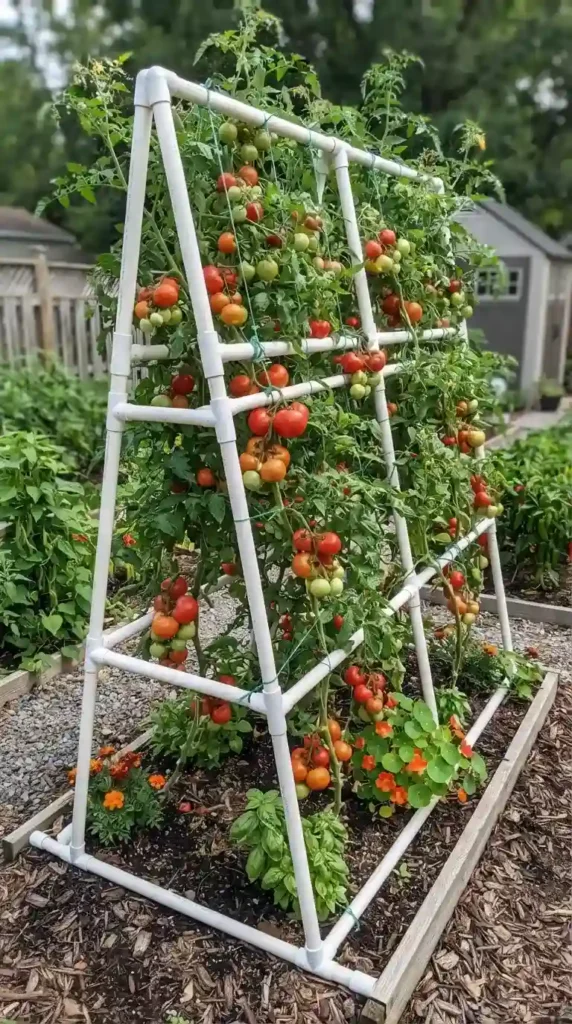 pvc-pipe-tomato-trellis