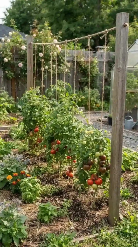rope-and-pole-tomato-trellis