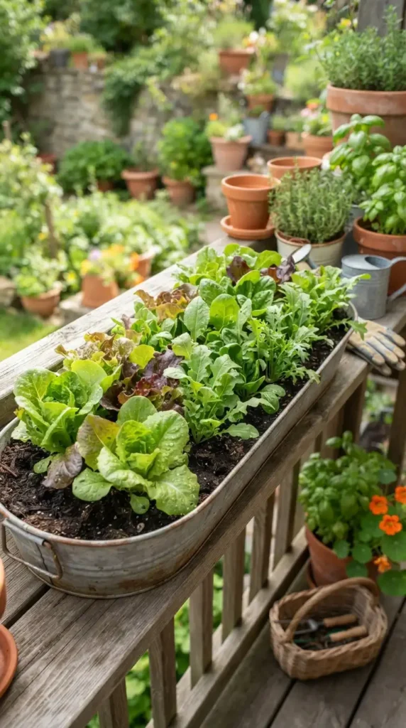 salad-greens-in-a-shallow-trough