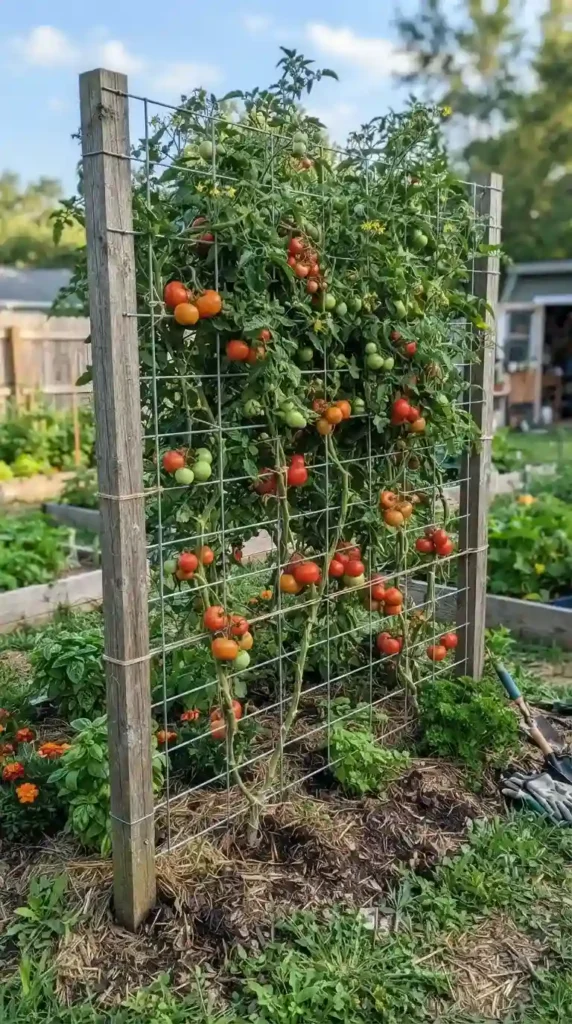 wire-mesh-tomato-trellis